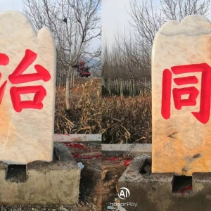 垣曲8块景观石（法治同行 乡村振兴）